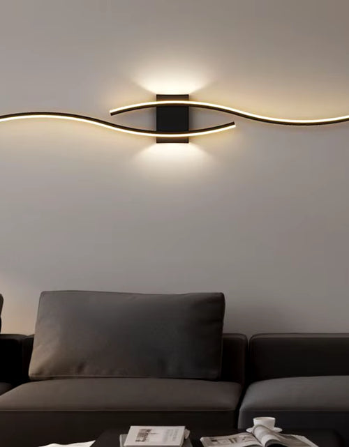 Load image into Gallery viewer, Modern Minimalist LED Wall Light Black White Interior Decoration Lamps Wall Lamp Living Room up down Light Indoor for Bed Room
