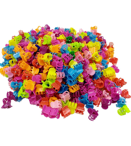 1.5 Cm Mini Hair Claw Clips Plastic Claws Hair Pins Clamps for Girl Teens Kids Hair Accessories Mix Colors BCC06