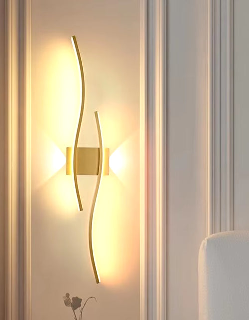 Load image into Gallery viewer, Modern Minimalist LED Wall Light Black White Interior Decoration Lamps Wall Lamp Living Room up down Light Indoor for Bed Room
