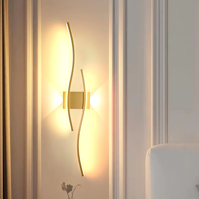 Modern Minimalist LED Wall Light Black White Interior Decoration Lamps Wall Lamp Living Room up down Light Indoor for Bed Room