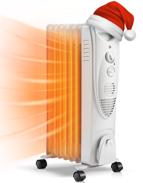 Load image into Gallery viewer, Electric Oil Filled Radiator Space Heater, Thermostat Room Radiant and Room Heater
