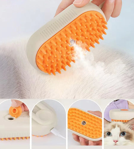 Cat Steam Brush Steamy Dog Brush 3 in 1 Electric Spray Cat Hair Brushes for Massage Pet Grooming Comb Hair Removal Combs