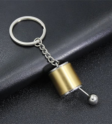Creative Car Turbo Brake Disc Keychain Manual Transmission Lever Caliper Metal Keyring for Women Men Phone Pendant 4S Shop Gifts