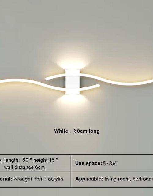 Load image into Gallery viewer, Modern Minimalist LED Wall Light Black White Interior Decoration Lamps Wall Lamp Living Room up down Light Indoor for Bed Room
