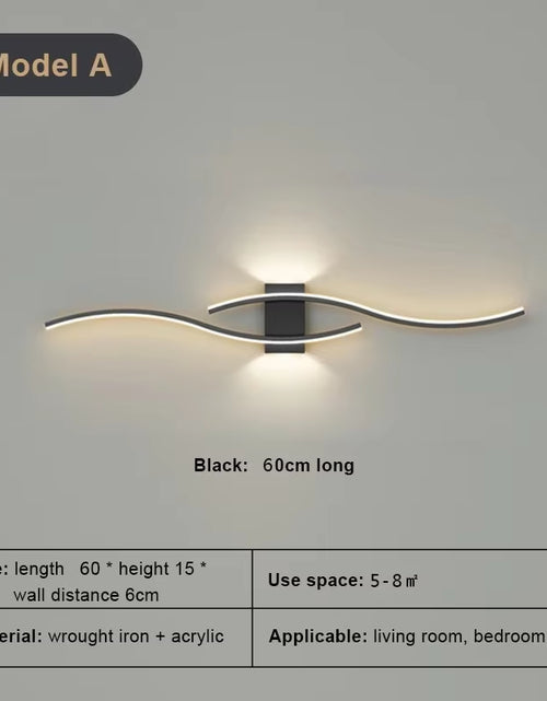 Load image into Gallery viewer, Modern Minimalist LED Wall Light Black White Interior Decoration Lamps Wall Lamp Living Room up down Light Indoor for Bed Room
