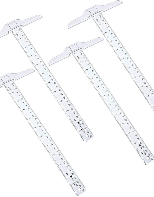 Load image into Gallery viewer, 12 Inch/ 30 Cm T-Square Ruler Plastic Transparent T-Ruler for Drafting and General Layout Work (4)

