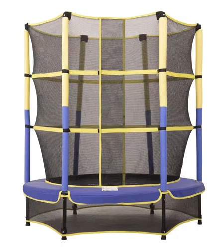 Machrus  55 In. Kiddy Trampoline and Enclosure Set Easy Assembly