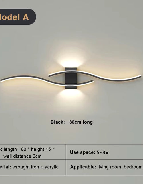 Load image into Gallery viewer, Modern Minimalist LED Wall Light Black White Interior Decoration Lamps Wall Lamp Living Room up down Light Indoor for Bed Room
