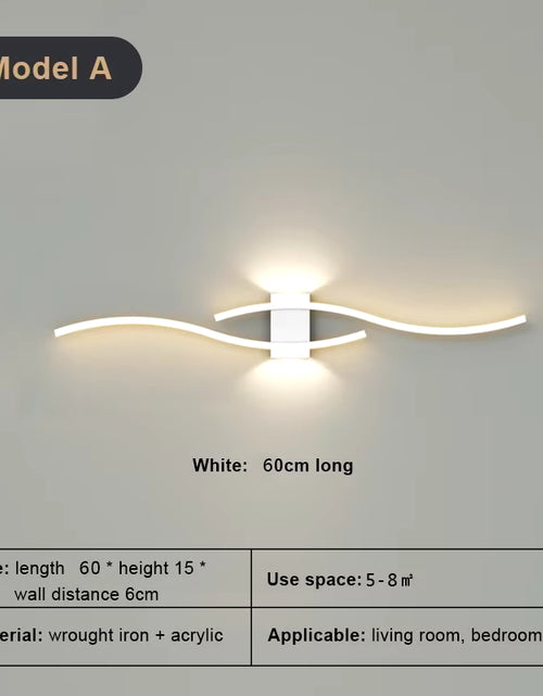 Load image into Gallery viewer, Modern Minimalist LED Wall Light Black White Interior Decoration Lamps Wall Lamp Living Room up down Light Indoor for Bed Room
